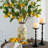 Decorative Black Iron Candle Holder with Spindle Design