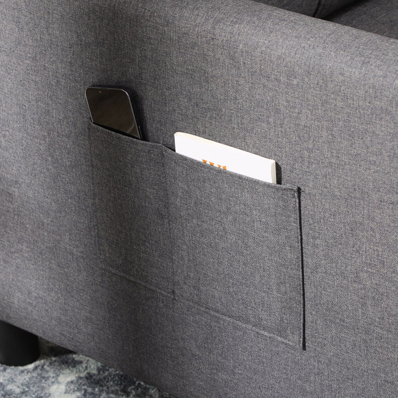 Sleeper Convertible Chair Bed with Adjustable Backrest