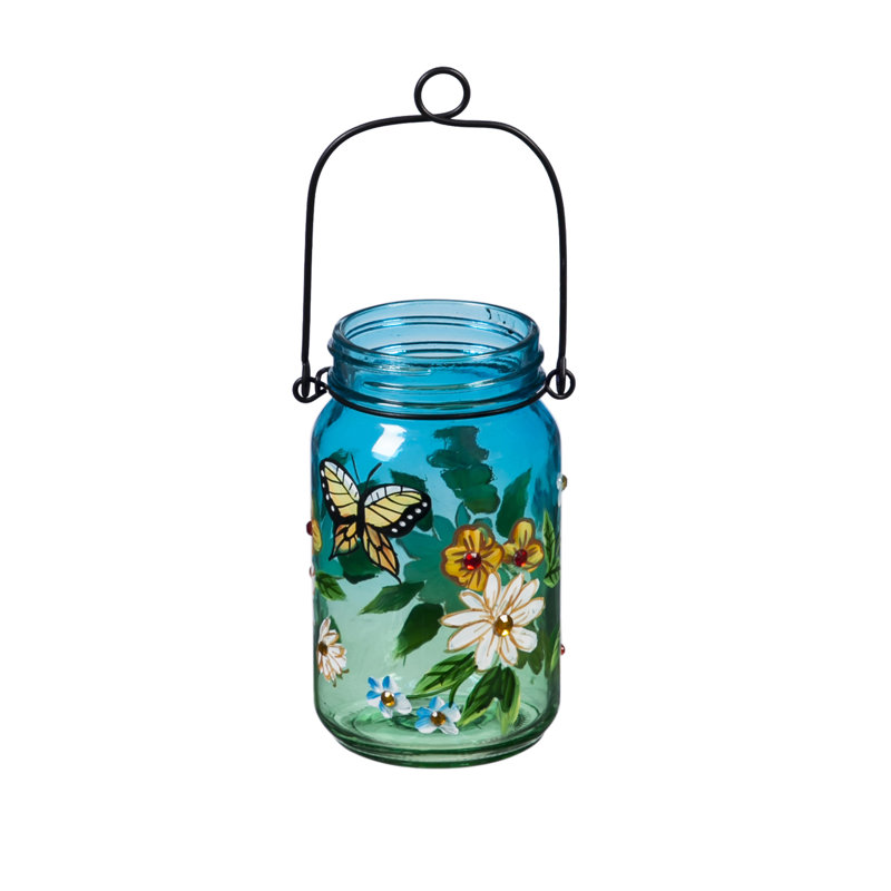 Pot de verre 3,15 po, Bleu