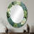 Green Succulents Flowers Serene Succulents IV - Succulent Decorative Mirror, Traditional Wall Mirror, Printed Metal Art-121387860-121387156