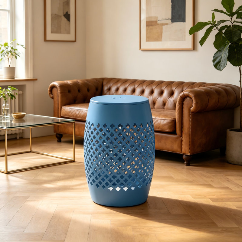 Iron Top End Table