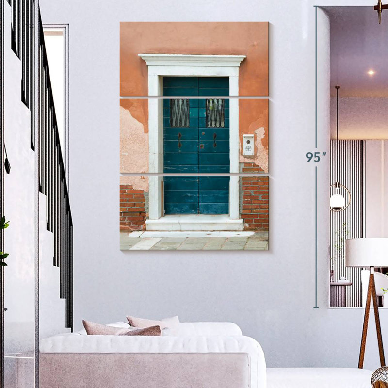 Porte rétro à Venise, H 38 po x l 24 po