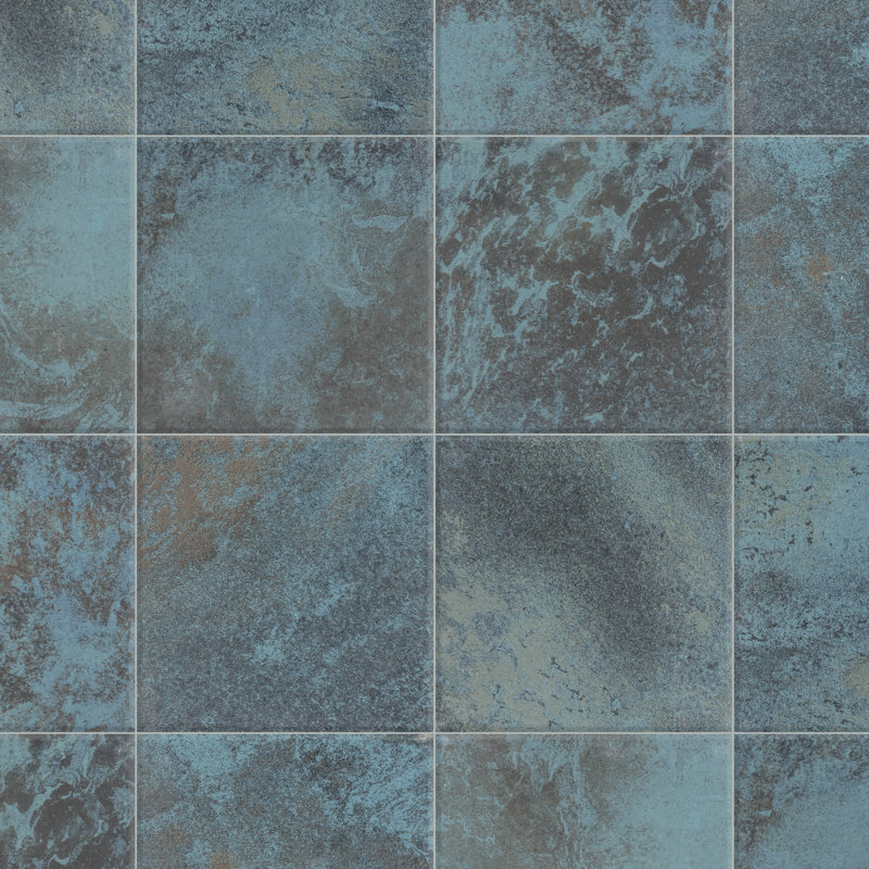 Biotech Ocean 6" x 6" Porcelain Stone Look Wall & Floor Tile, Green River