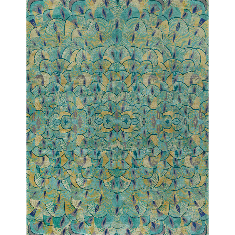 Contemporary Animal Print Area Rug, Rectangle 6' x 9'