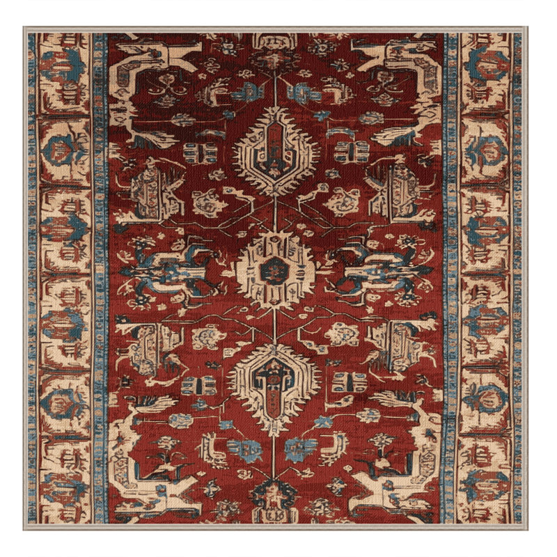 Tapis brun lavable à la machine