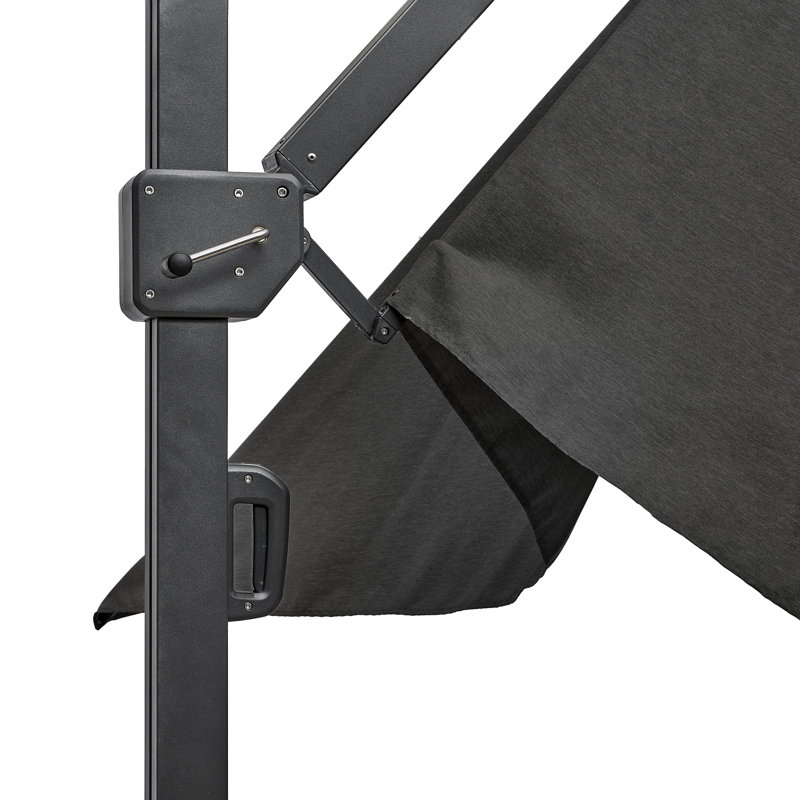 Batres 400cm X 300cm Rectangular Cantilever Parasol, Grey