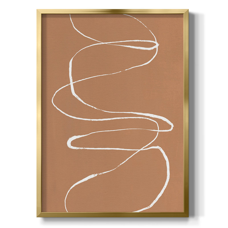 «Terracotta Drift I», reproduction encadrée de qualité supérieure - prête à être accrochée, H 30,5 po x l 22,5 po