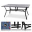 Table de salle à manger d'extérieur rectangulaire L 63 po x l 38 po Dadne