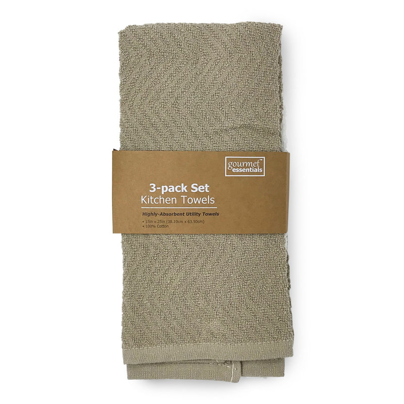 Cotton Dish Cloth Kitchen Towel, Beige
