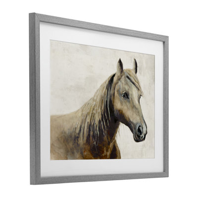 Sea Biscuit Horse, reproduction encadrée sous verre, conception de Jacob Q