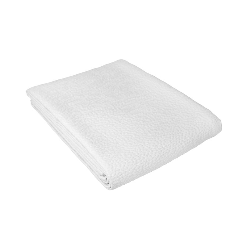 Cotton Blanket, White, 250cm x 270cm