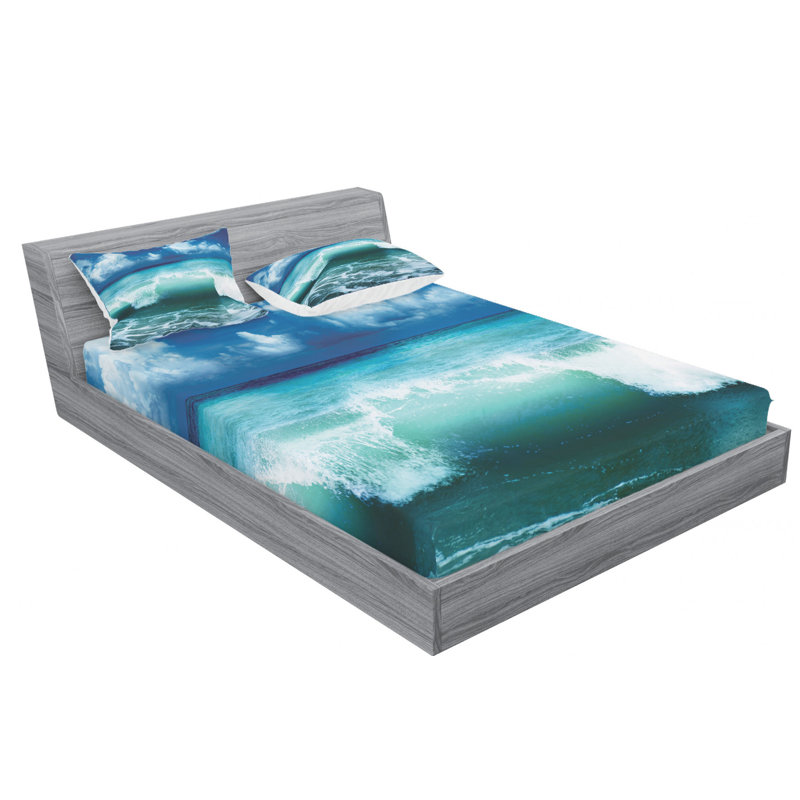 Microfiber Sheet Set, Queen Sheet Set + Fitted Sheet + 2 Pillowcases