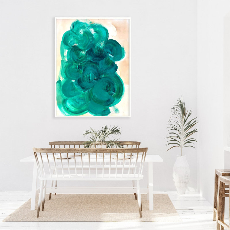 «Green Agate 2» - par ZBC Everyday - Peinture encadrée sur papier