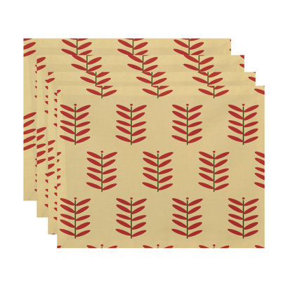 Arnaud Polyester Floral Rectangle Placemat