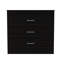 Commode 32 po à trois tiroirs noire-102615227
