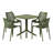 4 Person Outdoor Square Dining Set-1241185991