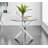 Tierra Luxury Metal and Glass Round Dining Table - Modern Statement Design-89016008-88900951