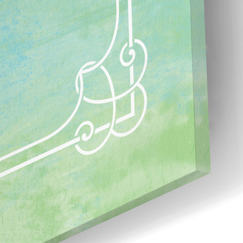 Art mural en verre épique «Love ces jours» par Katie pertiet, H 12 po x l 12 po x P 0,13 po
