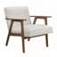 Charming Fabric Upholstered Accent Chair for Stylish Living Spaces-54544411-54544414