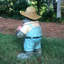 Statue de jardin jardinier personnage crapaud-172540410