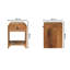 30cm W Solid Wood Bedside Table