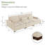 Canapé modulaire en velours côtelé 127,6 po-897010159