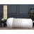 Zeon 6.5 Foot Striped  Cylindrical Bean Bag, Natural Color With Ligt Brown Stripes