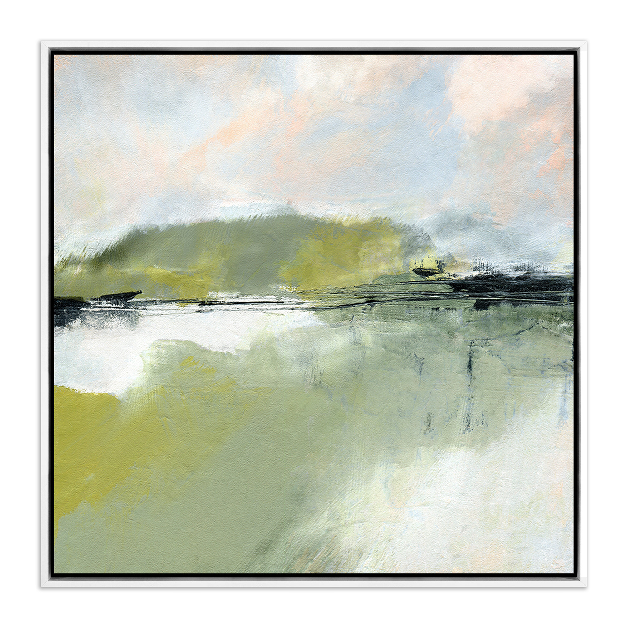 Savor by Melanie Biehle, 40" H x 40" W, White Maple Framed