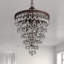 Lustre à niveaux unique / remarquable à 4 lumières avec détails en cristal Dadrien