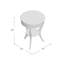 Table de bout à 3 pieds avec rangement Beekman -21320022