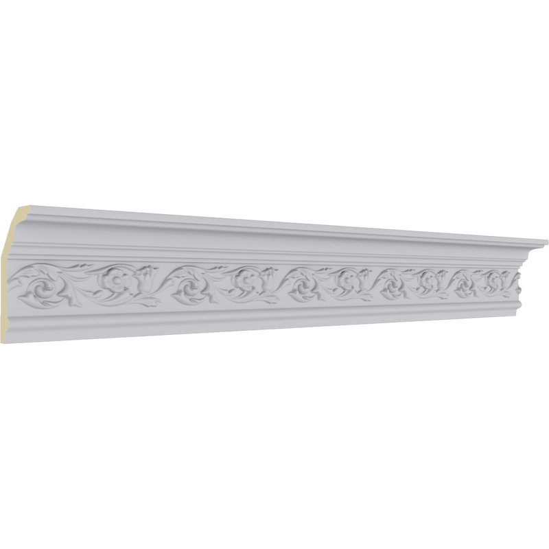 Springtime White Polyurethane Decorative Crown Moulding