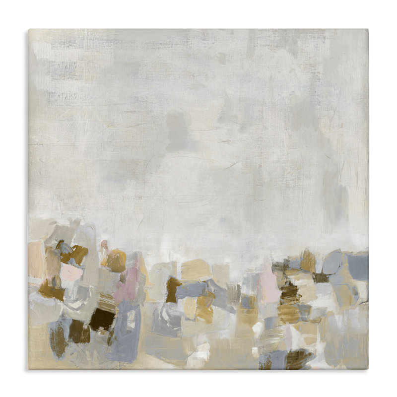 Rustic Beige & Grey  Canvas Wall Art by Rachel Springer, 17" H x 17" W x 1.5" D