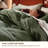 Bedsure Cotton Duvet Cover Full - 100% Cotton Waffle Weave Olive Green Duvet Cover Set, GentleSoft and Breathable Bedding Set for All Season, 3 Pieces, 80"x90"-110365885-106246741