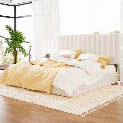 4-Drawer Velvet Upholstered Storage Platform Bed with Adjustable Headboard