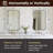 Modern Dual Concave Scalloped Rectangle Bathroom Vanity Mirror | Stainless Steel Frame-2009131405-2009131406
