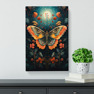 Moth Abstract - Wrapped Canvas