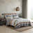 Ensemble de courtepointe réversible en coton Salmon-87092882-87092883