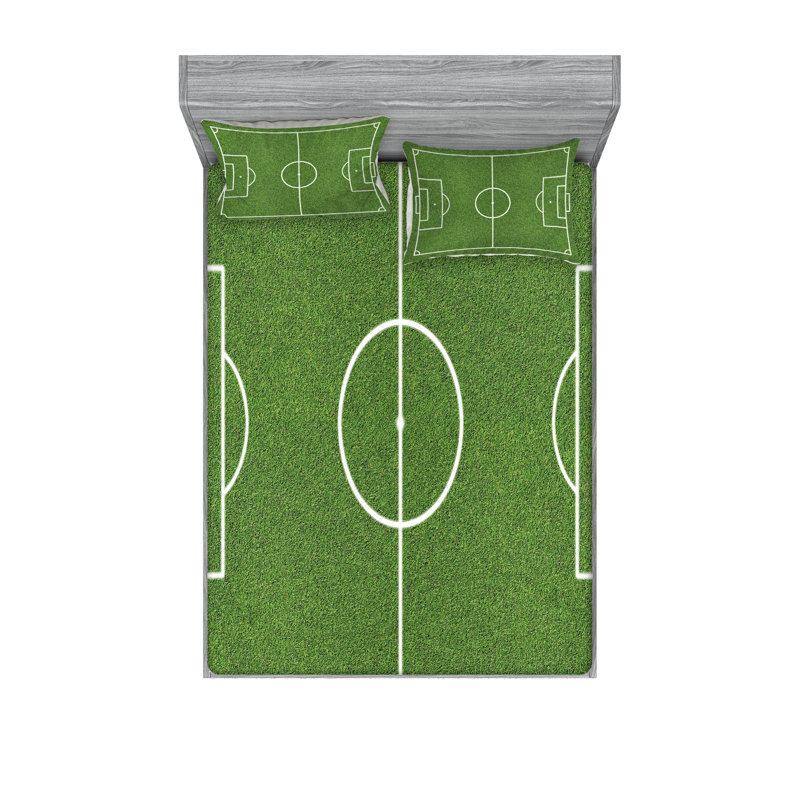 Drap-housse et taie décorative Ambesonne, Ensemble de draps pour grand lit + 5 pièces suppl