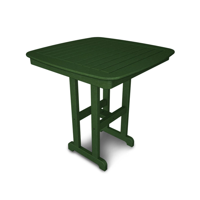 Table de comptoir POLYWOOD Nautical, Vert, L 36,75 po x L 36,75 po x H 37 po
