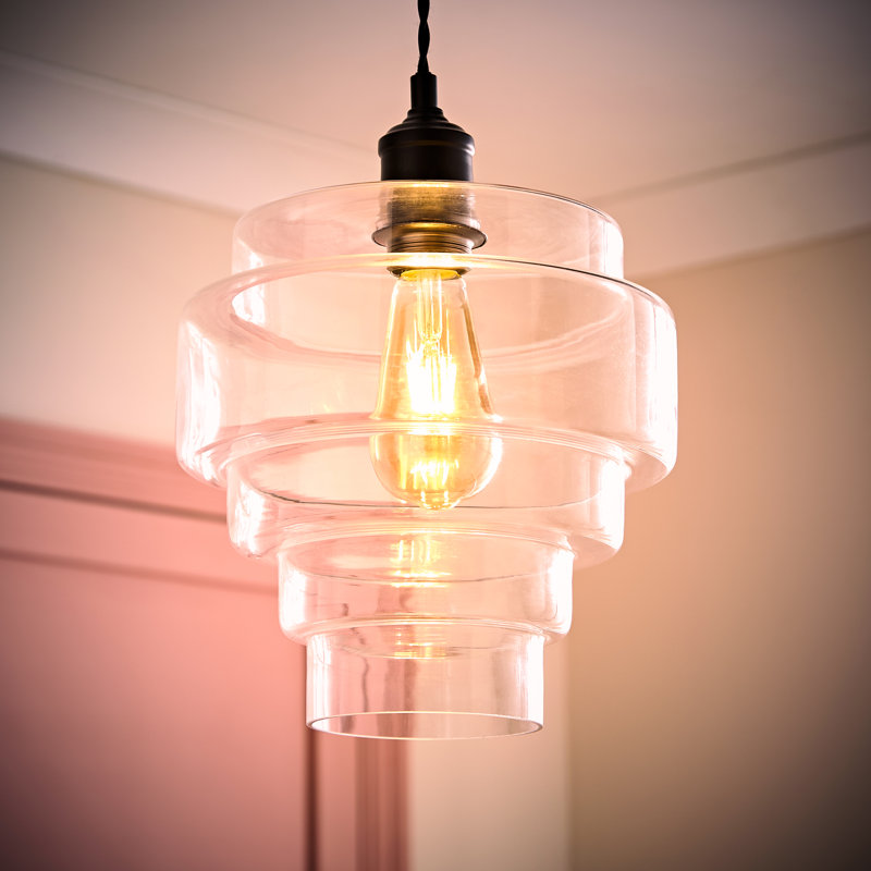 24.5cm H Glass Novelty Pendant Shade ( Slip-On ), Clear