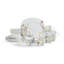 Wildflower Garden 16-Piece Lightweight Chip-Resistant Bone China Dinnerware Set, Service for 4