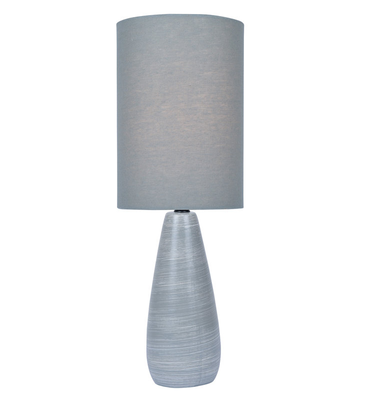 Torbert Ceramic Lamp, Gray, Gray