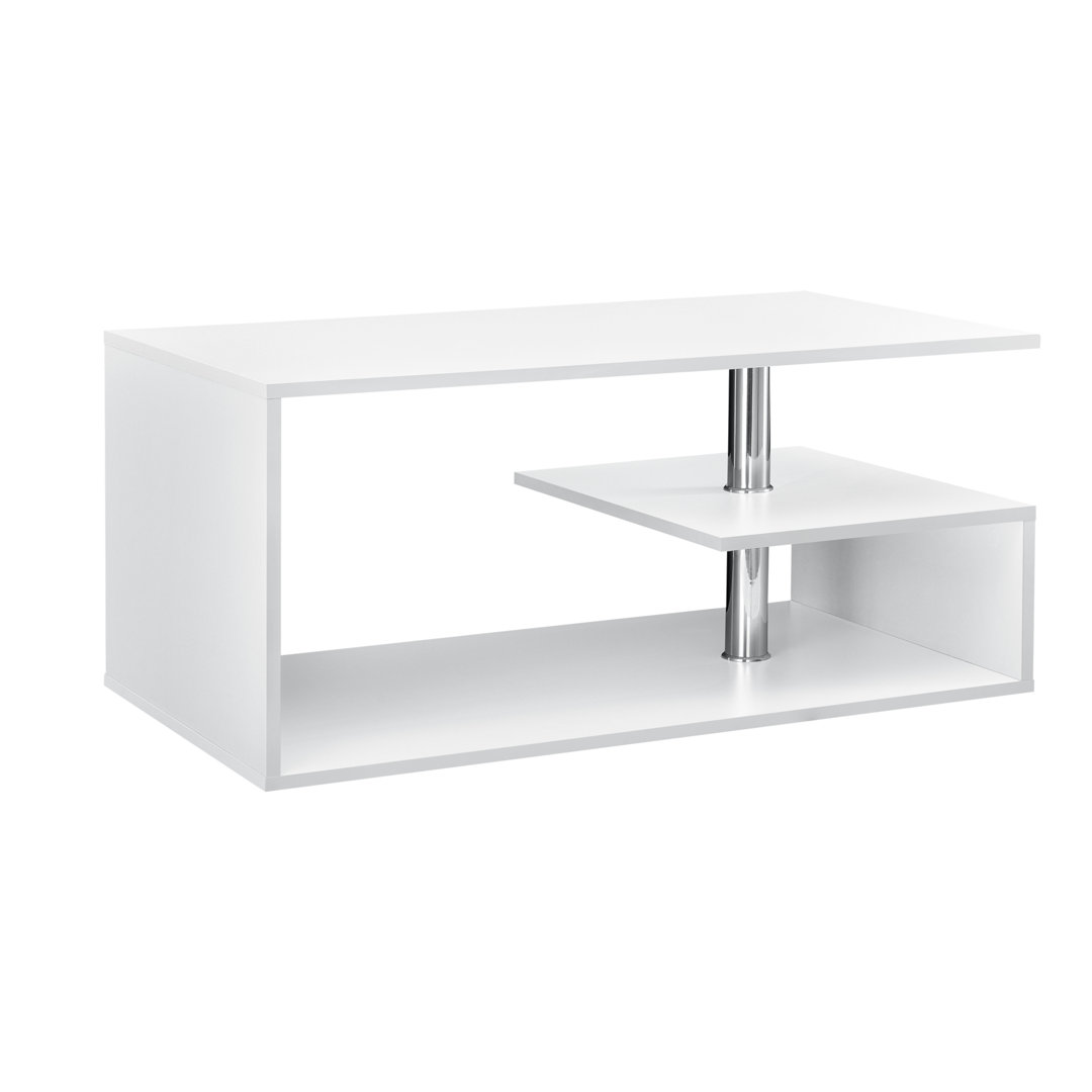 Floor Shelf Coffee Table with Storage