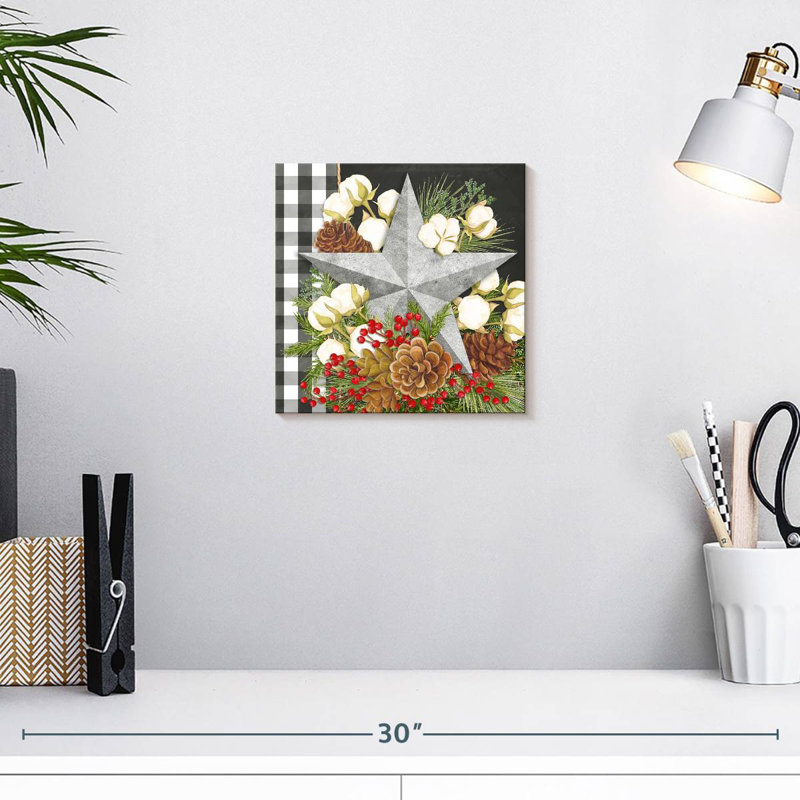Lelend Gingham Balls II, 10" H x 10" W