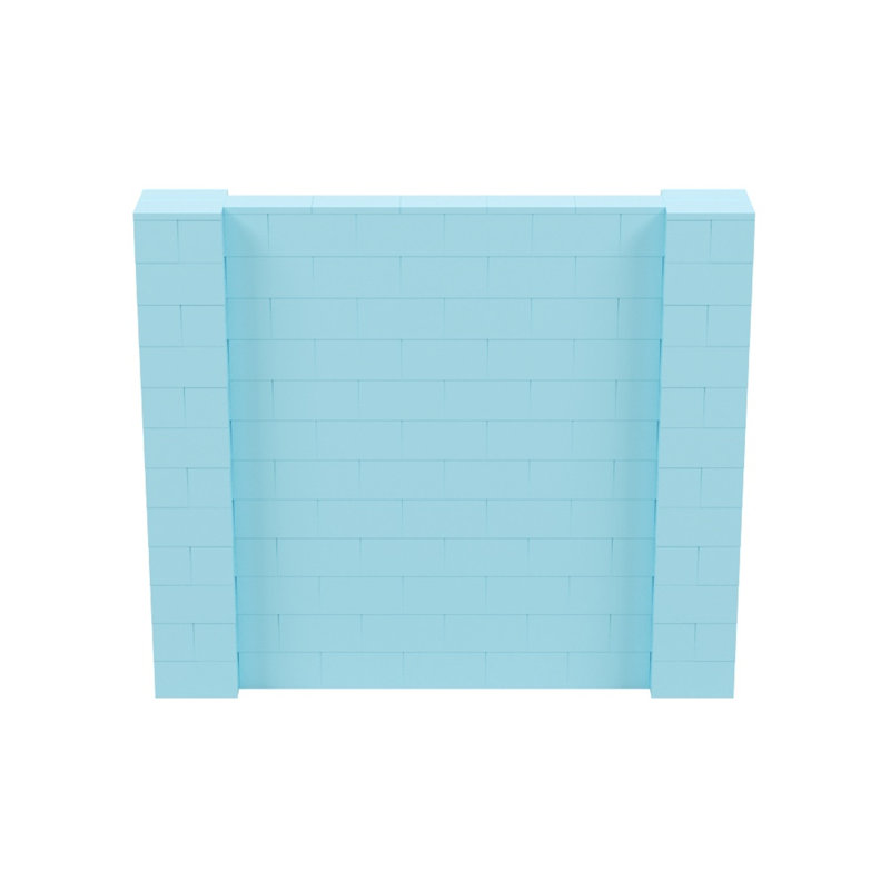 Cloison 1 panneau autoportante, Bleu clair, H 72 po x l 84 po x P 12 po