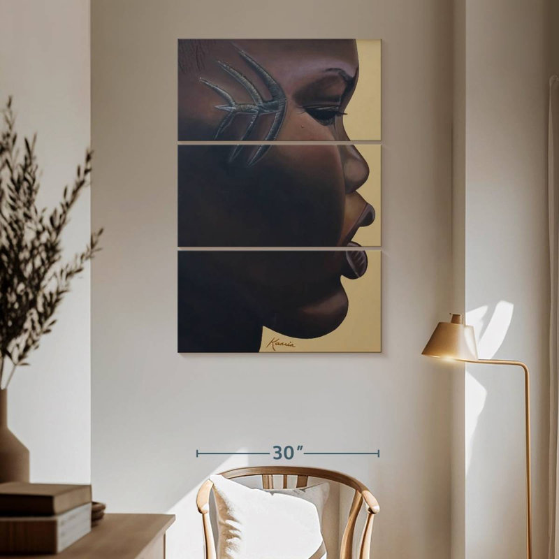 Marque tribale, H 65 po x l 42 po