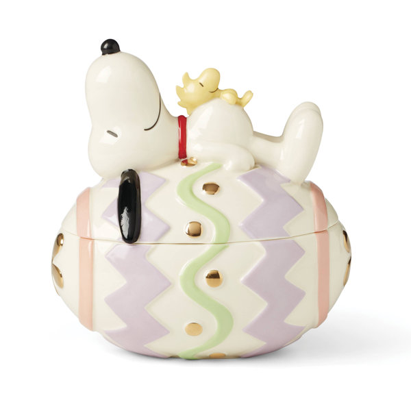 Lenox Peanuts Easter Snoopy Covered Candy Dish | Wayfair