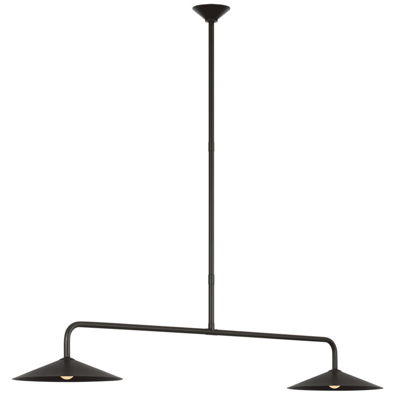 Amber Lewis Ponce 62" Linear Pendant, Modern Iron, Iron
