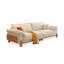 Coussin modulaire beige en polyester-63454364-63454366