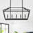 5-Light Farmhouse Kitchen Island Linear Chandelier